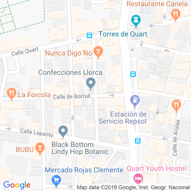 Código Postal calle Doctor Monserrat en Valencia