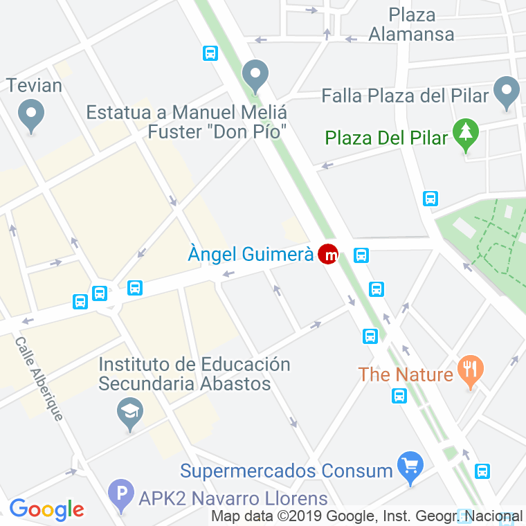 Código Postal calle Mosen Jacinto Verdaguer en Valencia
