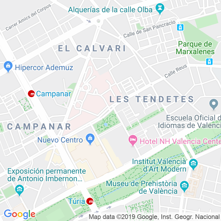 Código Postal calle Joaquin Ballester en Valencia