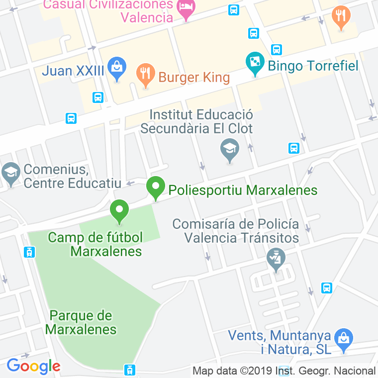 Código Postal calle Luis Crumiere en Valencia