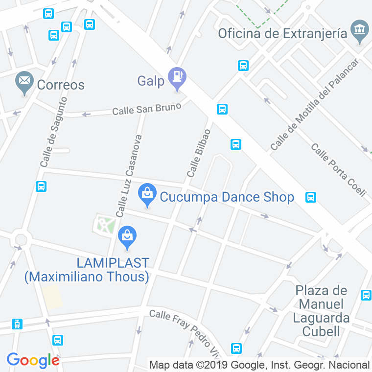 Código Postal calle Padre Urbano en Valencia