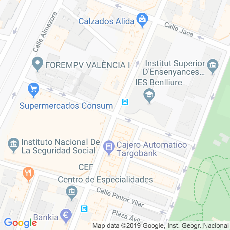 Código Postal calle Carmelitas, De, convento en Valencia