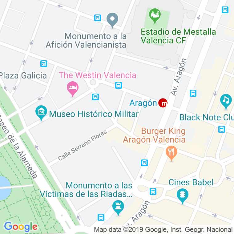 Código Postal calle Pintor Ricardo Verde en Valencia