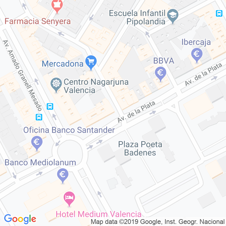 Código Postal calle Casa Roquet en Valencia