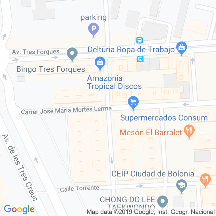 Código Postal calle Ceramista Ros en Valencia