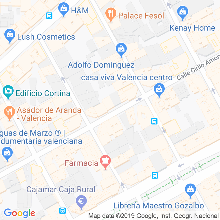 Código Postal calle Cid O Castilla, avenida (Impares Del 65 Al Final)  (Pares Del 124 Al Final) en Valencia