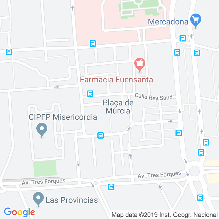 Código Postal calle Murcia, plaza en Valencia
