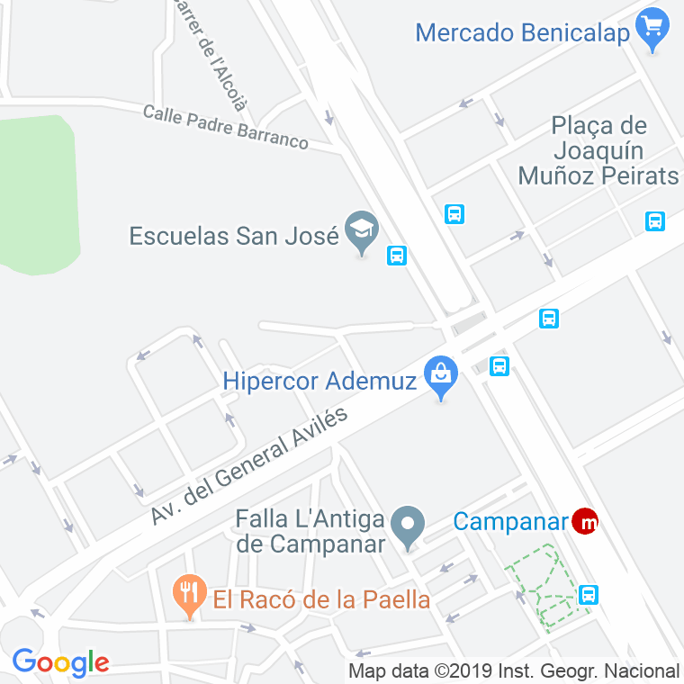 Código Postal calle Alzines en Valencia