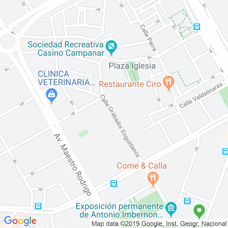 Código Postal calle Grabador Enguidanos en Valencia
