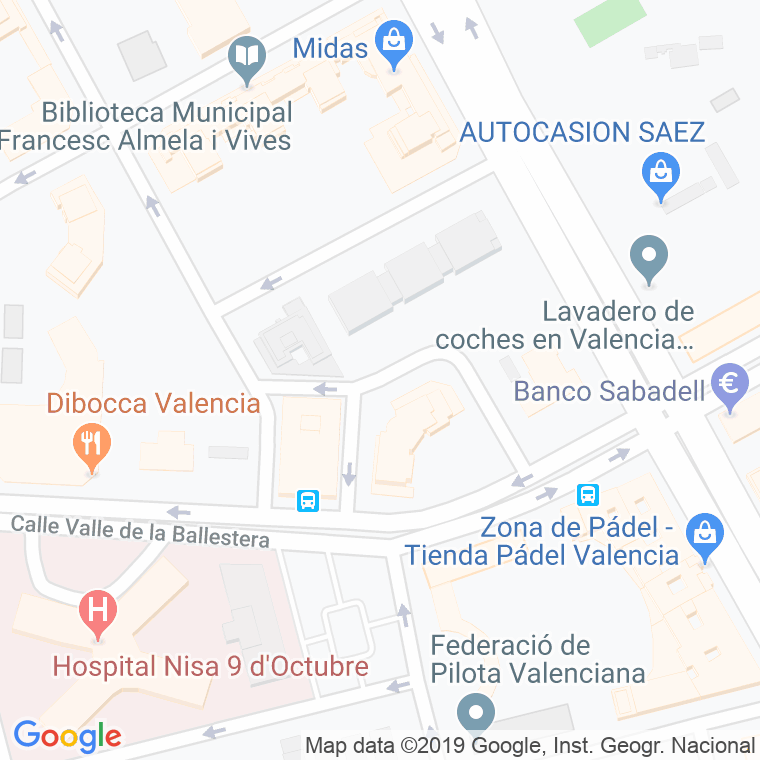 Código Postal calle Guadassuar en Valencia