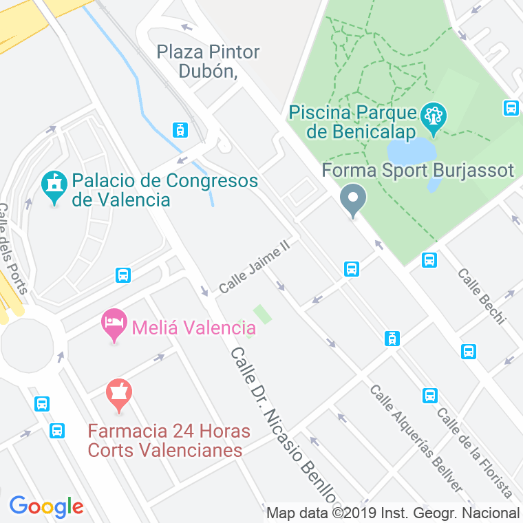 Código Postal calle Jaime Ii en Valencia