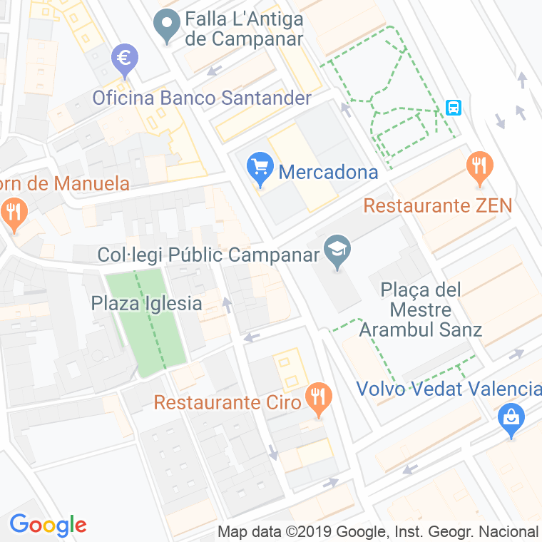 Código Postal calle Medico Vicente Torrent, avenida en Valencia