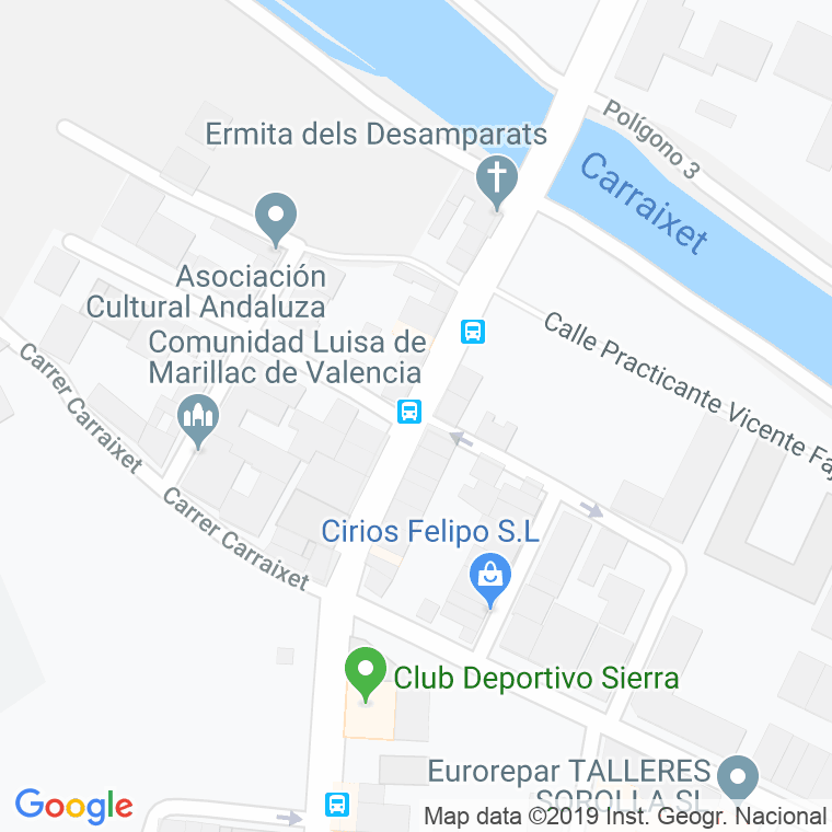 Código Postal calle Cardenal Benilloch (Tavernes Blanques) en Valencia