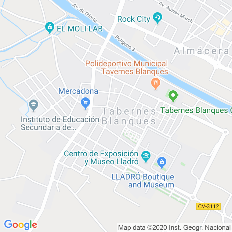 Código Postal calle General Moscardo (Tavernes Blanques) en Valencia