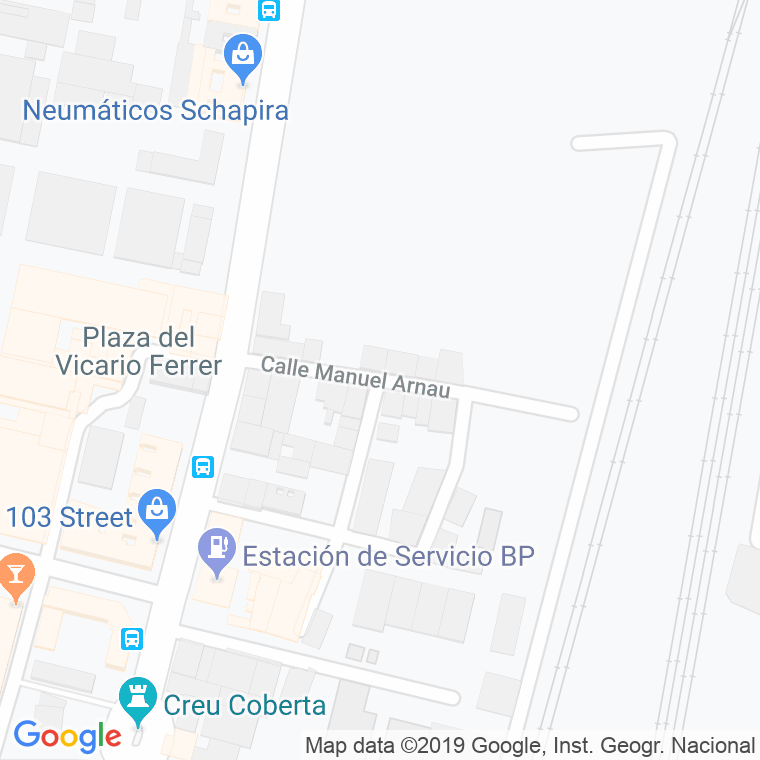 Código Postal calle Manuel Arnau en Valencia