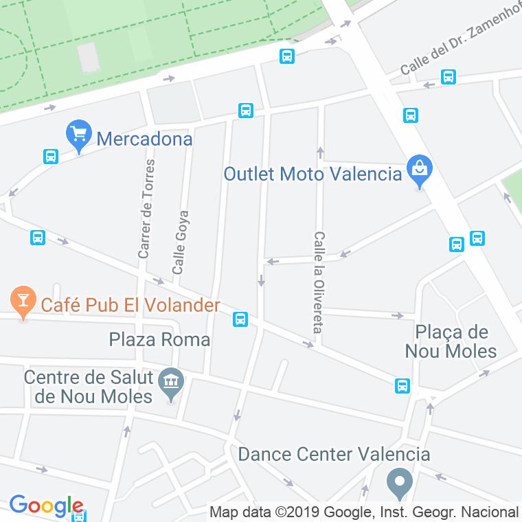Código Postal calle Francisco Moreno Usedo en Valencia
