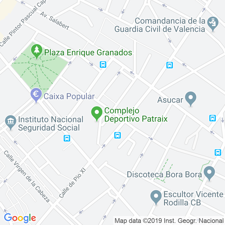 Código Postal calle Luis Campos en Valencia
