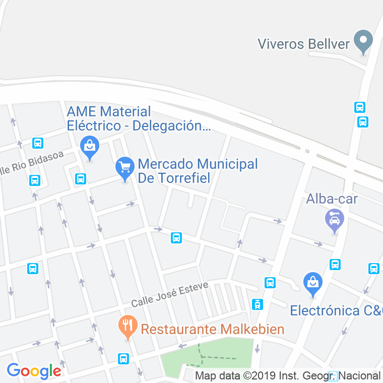 Código Postal calle Barrio San Jeronimo en Valencia