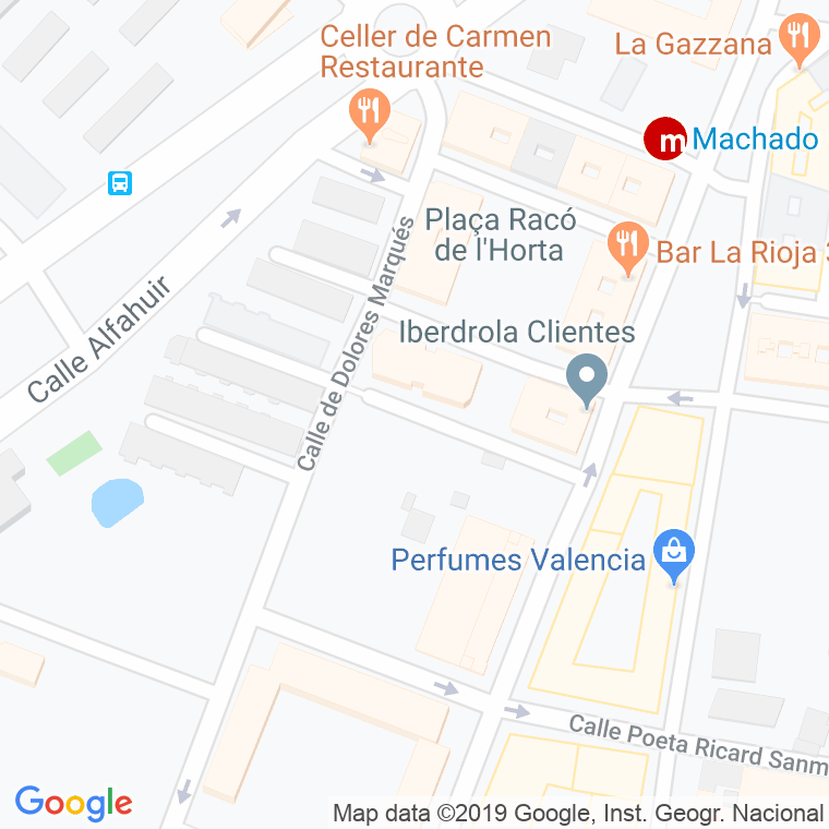 Código Postal calle Escultor Mora Cirujeda en Valencia