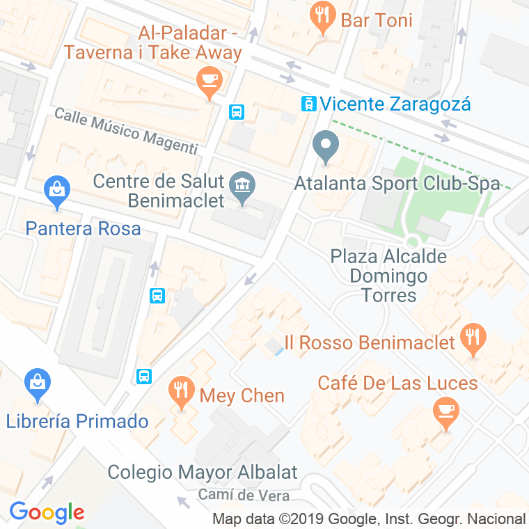 Código Postal calle Ramon Asensio en Valencia