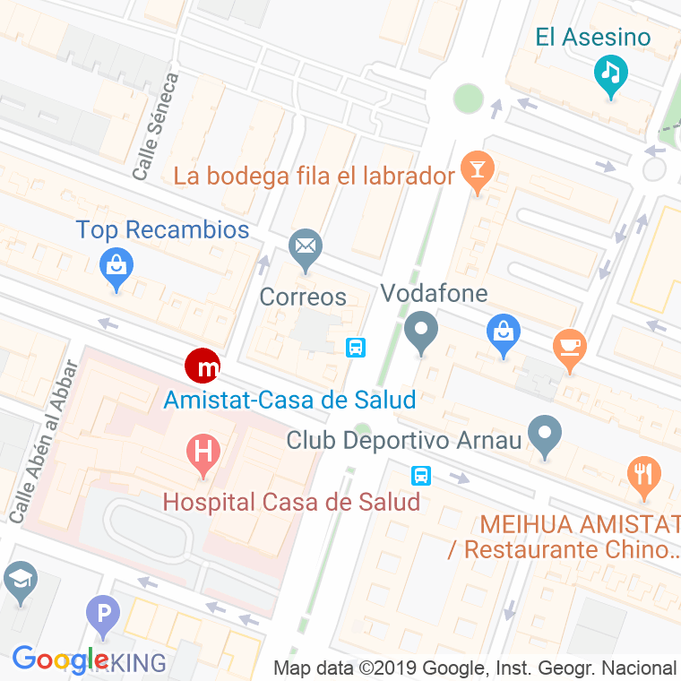 Código Postal calle Beatriz Tortosa en Valencia