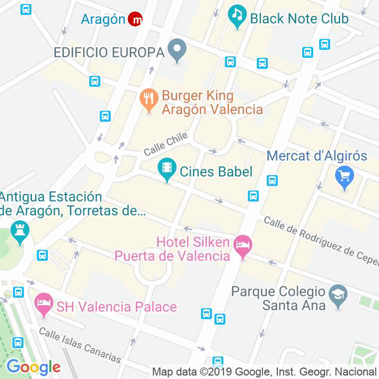 Código Postal calle Vicente Sancho Tello en Valencia