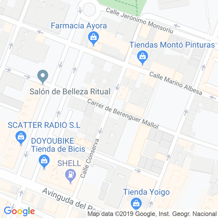 Código Postal calle Conserva en Valencia