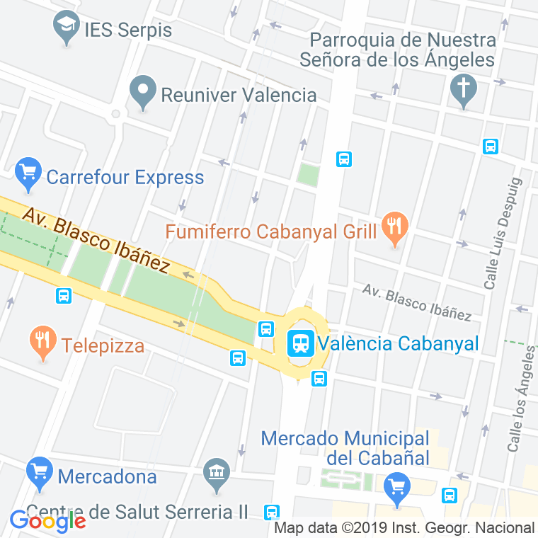 Código Postal calle Manuela Estelles en Valencia