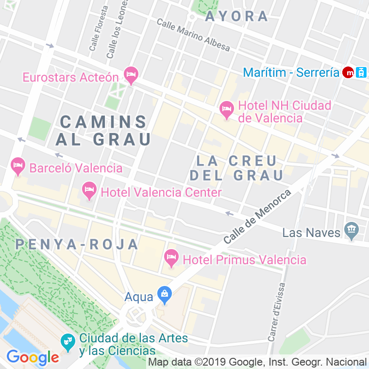 Código Postal calle Trafalgar en Valencia