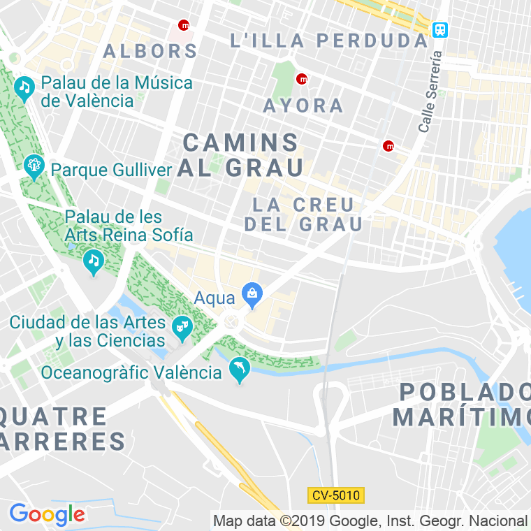 Código Postal calle Francia, avenida (Impares Del 115 Al Final)  (Pares Del 138 Al Final) en Valencia