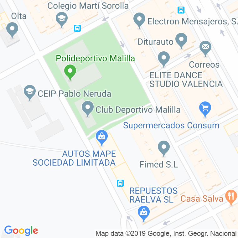 Código Postal calle Benifairo De La Valldigna en Valencia