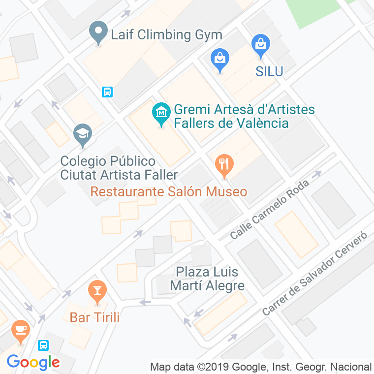 Código Postal de Barrio Jose Artesano en Valencia
