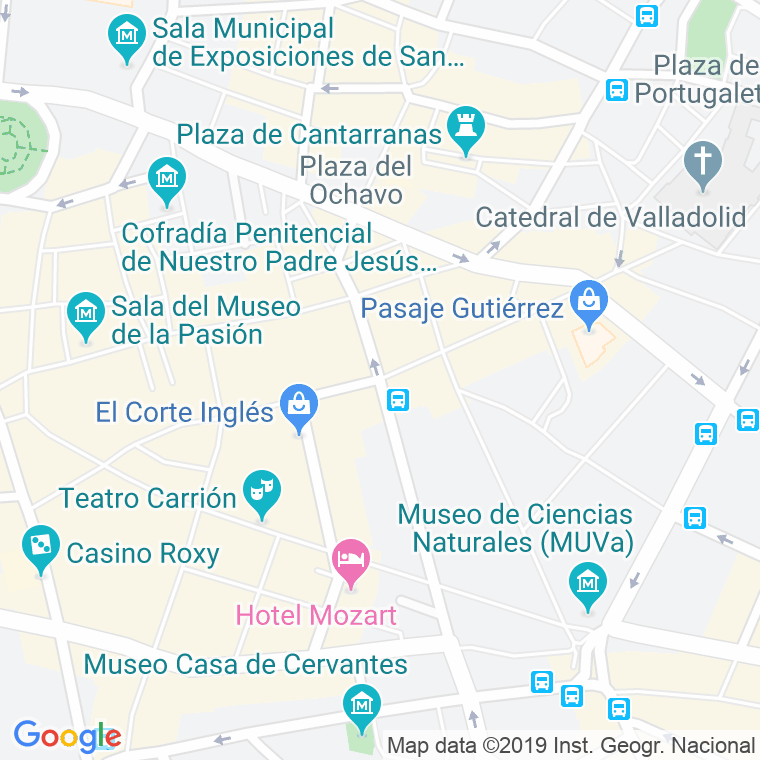 Código Postal calle Duque De La Victoria en Valladolid
