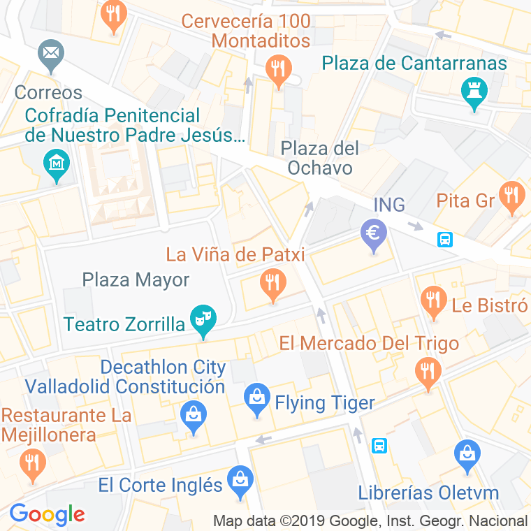 Código Postal calle Lenceria en Valladolid
