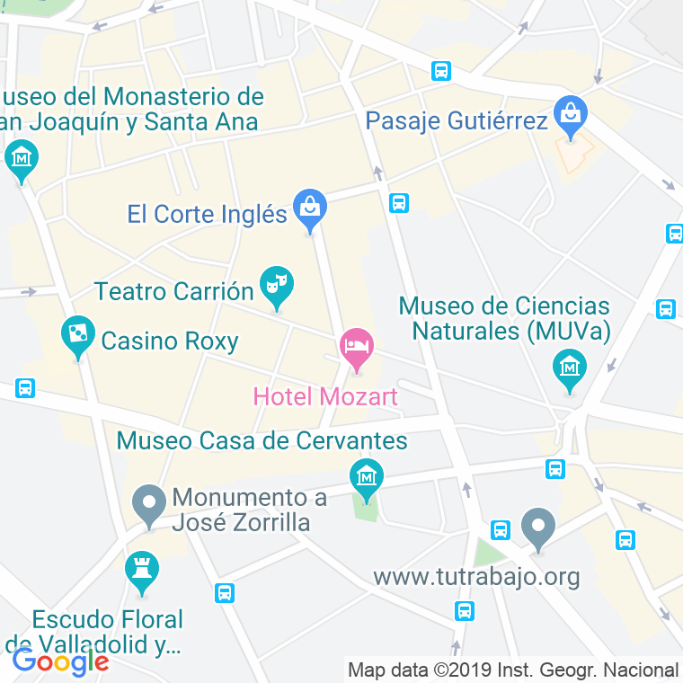Código Postal calle Montero Calvo en Valladolid