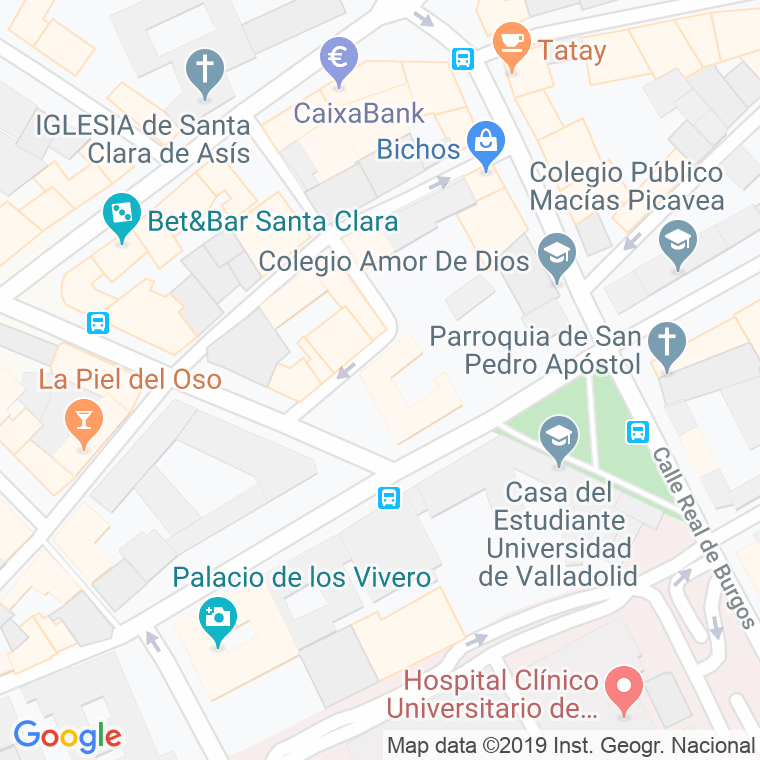 Código Postal calle Chancilleria en Valladolid
