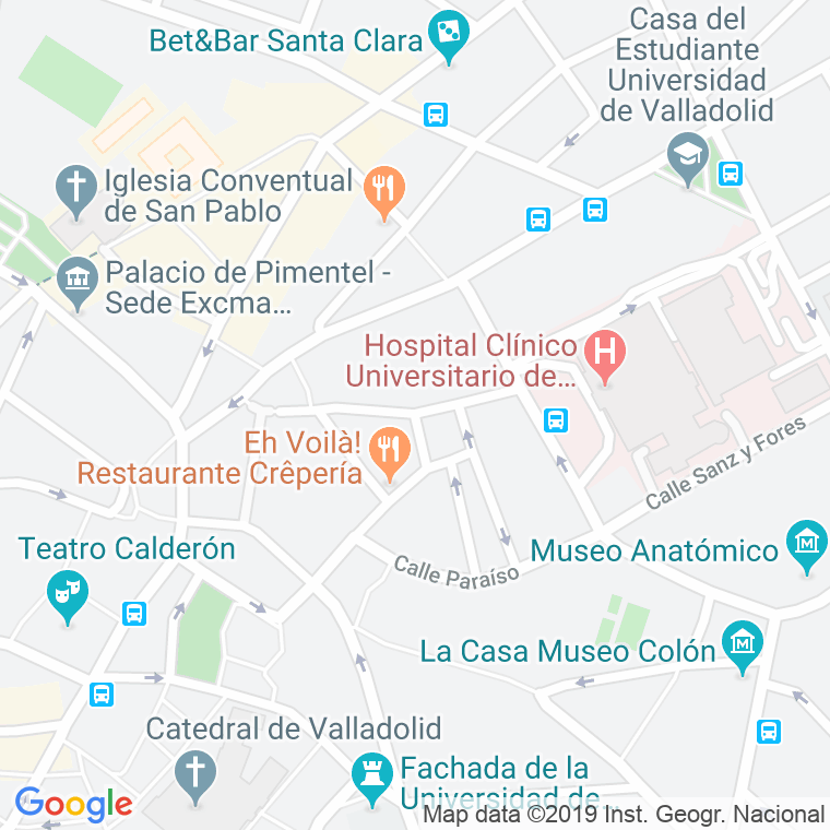 Código Postal calle Estrecha en Valladolid