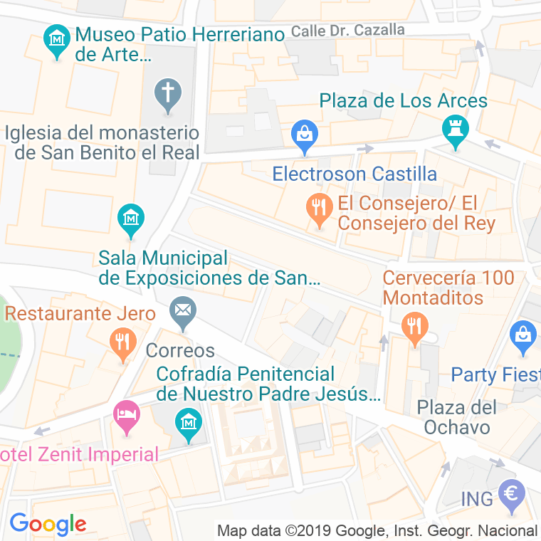 Código Postal calle Sandoval en Valladolid