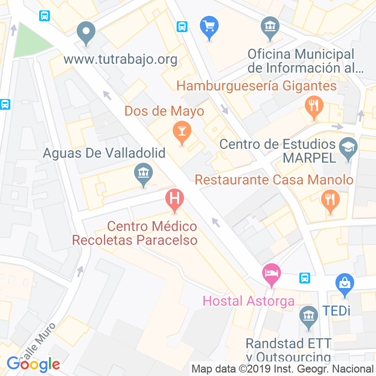 Código Postal calle General Ruiz en Valladolid