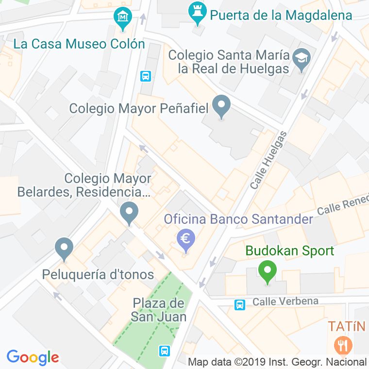 Código Postal calle Carcel Corona en Valladolid