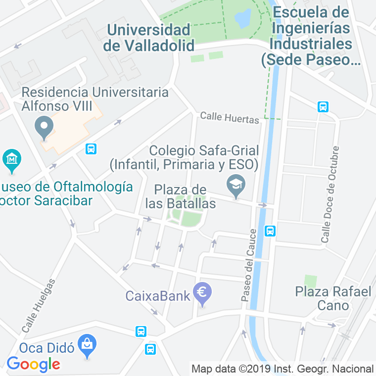 Código Postal calle Covadonga en Valladolid