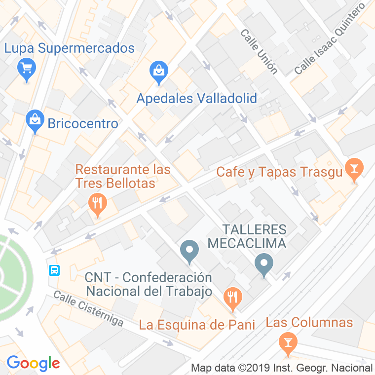 Código Postal calle Industrias en Valladolid