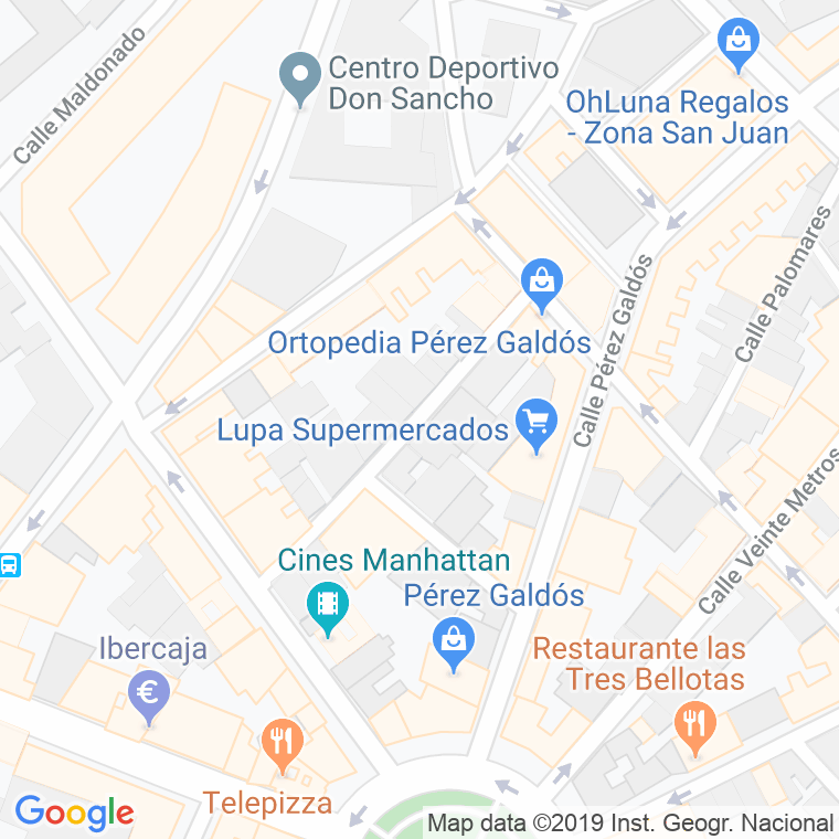 Código Postal calle Jardines en Valladolid