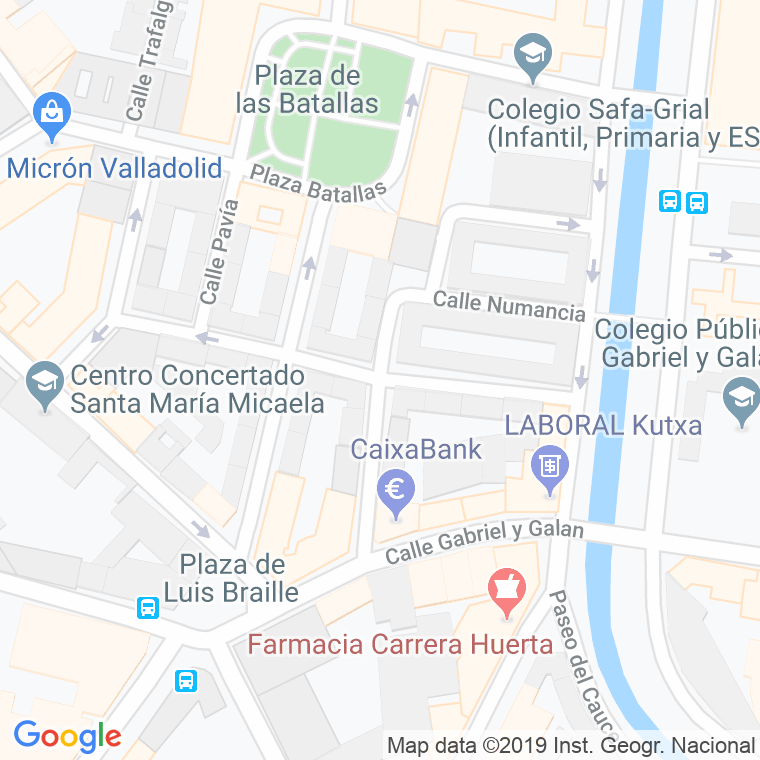 Código Postal calle Navas De Tolosa en Valladolid