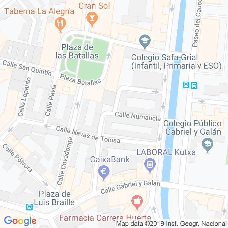 Código Postal calle Numancia en Valladolid
