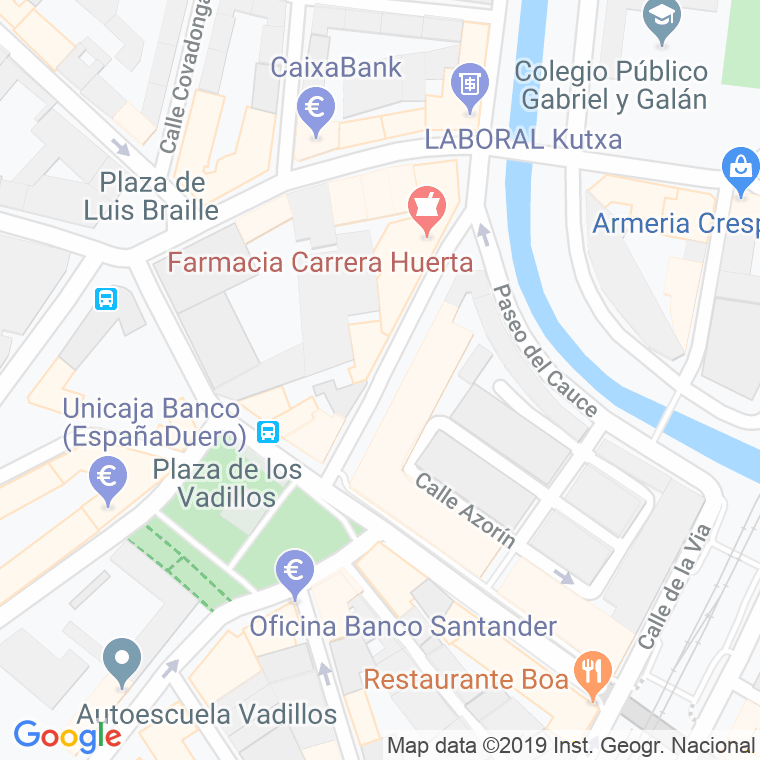 Código Postal calle Palacio Valdes en Valladolid