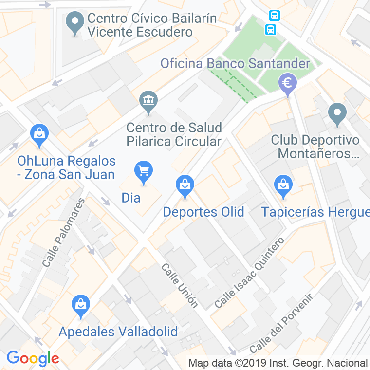 Código Postal calle Silio en Valladolid