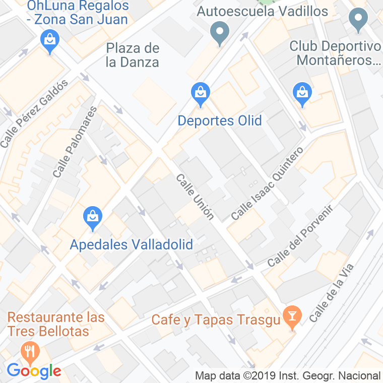 Código Postal calle Union en Valladolid