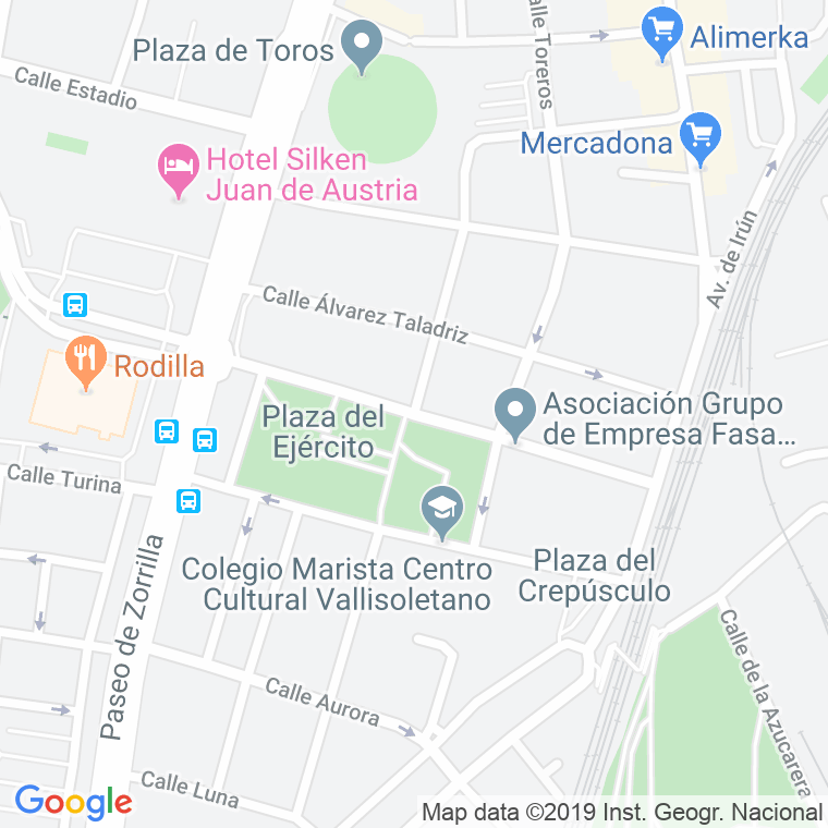 Código Postal calle Hipica en Valladolid