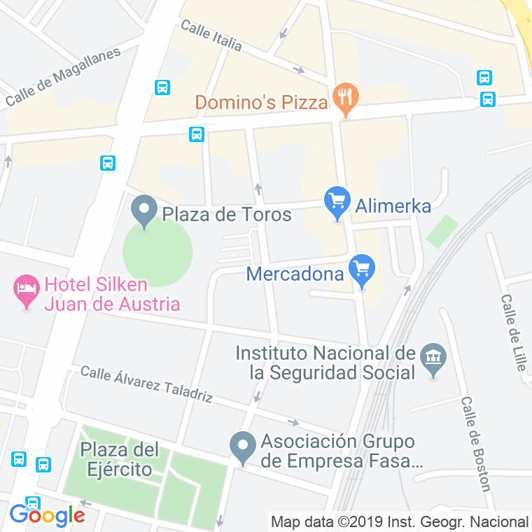 Código Postal calle Toreros en Valladolid